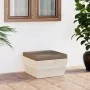 Otomana de palets de jardín con cojín madera abeto impregnada de , Sofás modulares de exterior - Ref: Foro24-3063380, Precio:...