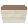 Otomana de palets de jardín con cojín madera abeto impregnada de , Sofás modulares de exterior - Ref: Foro24-3063380, Precio:...