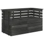 Sofá de palés de jardín 2 plazas madera maciza pino gris oscuro by , Garden sets - Ref: Foro24-3063735, Price: 155,97 €, Disc...