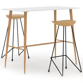 Juego de mesa alta y taburetes de bar de 3 piezas blanco by , Furniture sets for kitchens and dining rooms - Ref: Foro24-3057...