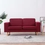 Sofá de 2 plazas de tela color vino tinto by , Sofas - Ref: Foro24-281393, Price: 387,54 €, Discount: %