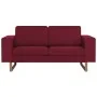 Sofá de 2 plazas de tela color vino tinto by , Sofas - Ref: Foro24-281393, Price: 387,54 €, Discount: %