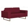 Sofá de 2 plazas de tela color vino tinto by , Sofas - Ref: Foro24-281393, Price: 387,54 €, Discount: %