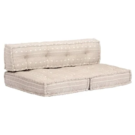 Puf beige de tela de , Cojines para sillas y sofás - Ref: Foro24-249421, Precio: 169,55 €, Descuento: %