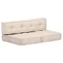 Puf beige de tela de , Cojines para sillas y sofás - Ref: Foro24-249421, Precio: 169,55 €, Descuento: %
