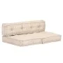 Puf beige de tela de , Cojines para sillas y sofás - Ref: Foro24-249421, Precio: 169,55 €, Descuento: %