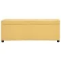 Banco con espacio de almacenaje 116 cm poliéster amarillo by , Benches for halls and storage - Ref: Foro24-281324, Price: 168...