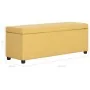 Banco con espacio de almacenaje 116 cm poliéster amarillo by , Benches for halls and storage - Ref: Foro24-281324, Price: 168...
