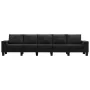 Sofá de 5 plazas de tela negro by , Sofas - Ref: Foro24-287146, Price: 538,41 €, Discount: %