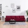 Sofá de 4 plazas de tela color vino tinto by , Sofas - Ref: Foro24-287178, Price: 456,91 €, Discount: %