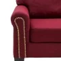 Sofá de 4 plazas de tela color vino tinto by , Sofas - Ref: Foro24-287178, Price: 456,91 €, Discount: %