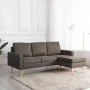 Sofá de 3 plazas con reposapiés de tela gris taupe by , Sofas - Ref: Foro24-288731, Price: 444,25 €, Discount: %