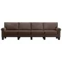Sofá de 4 plazas de tela marrón by , Sofas - Ref: Foro24-287173, Price: 493,62 €, Discount: %