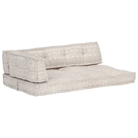 Cojín para sofá de palés tela marrón claro patchwork by , Cushions for chairs and sofas - Ref: Foro24-287724, Price: 144,75 €...