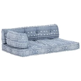 Cojín para sofá de palés tela añil patchwork de , Cojines para sillas y sofás - Ref: Foro24-287726, Precio: 144,75 €, Descuen...