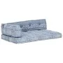 Cojín para sofá de palés tela añil patchwork by , Cushions for chairs and sofas - Ref: Foro24-287726, Price: 144,75 €, Discou...