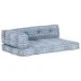 Cojín para sofá de palés tela añil patchwork by , Cushions for chairs and sofas - Ref: Foro24-287726, Price: 144,75 €, Discou...