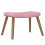 Silla mecedora con reposapiés terciopelo rosa de , Mecedoras - Ref: Foro24-327758, Precio: 159,72 €, Descuento: %