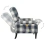 Sillón de masaje reclinable de tela azul de , Sillones de masaje eléctricos - Ref: Foro24-329316, Precio: 187,32 €, Descuento: %