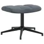 Sillón de relax con taburete terciopelo gris oscuro by , Armchairs - Ref: Foro24-328107, Price: 145,07 €, Discount: %
