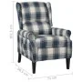 Sillón reclinable de tela azul von , Sessel - Ref: Foro24-329309, Preis: 215,85 €, Rabatt: %