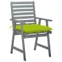 Sillas comedor de jardín 3 uds madera maciza acacia y cojines de , Sillas de jardín - Ref: Foro24-3064454, Precio: 288,73 €, ...