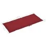 Sillas de jardín 6 uds madera maciza de teca cojines rojo tinto de , Sillas de jardín - Ref: Foro24-3065569, Precio: 733,04 €...