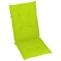 Sillas de jardín 4 uds madera de teca y cojines verde brillante de , Sillas de jardín - Ref: Foro24-3065541, Precio: 514,79 €...