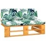 Sofá central palets jardín madera pino impregnada marrón miel von , Modulare Sofas für den Außenbereich - Ref: Foro24-3066528...