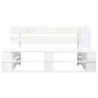 Sofá de palets 2 plazas cojines madera pino impregnada blanco von , Gartensets - Ref: Foro24-3066650, Preis: 249,09 €, Rabatt: %