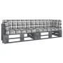 Sofá de palets 2 plazas cojines gris madera de pino impregnada de , Conjuntos de jardín - Ref: Foro24-3066638, Precio: 260,03...