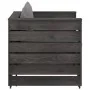 Muebles de jardín 2 piezas con cojines madera impregnada gris von , Gartensets - Ref: Foro24-3068145, Preis: 198,33 €, Rabatt: %