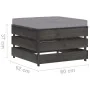Muebles de jardín 2 piezas con cojines madera impregnada gris von , Gartensets - Ref: Foro24-3068145, Preis: 198,33 €, Rabatt: %