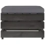 Otomana seccional con cojín madera impregnada gris von , Modulare Sofas für den Außenbereich - Ref: Foro24-3068132, Preis: 64...