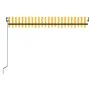 Toldo automático LED sensor de viento amarillo blanco 450x350cm by , Awnings - Ref: Foro24-3069213, Price: 827,98 €, Discount: %