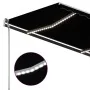 Toldo manual retráctil con LED gris antracita 450x350 cm de , Toldos - Ref: Foro24-3069844, Precio: 567,24 €, Descuento: %