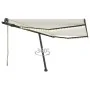 Toldo automático con LED y sensor de viento crema 450x350 cm by , Awnings - Ref: Foro24-3069852, Price: 748,41 €, Discount: %