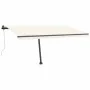 Toldo automático con LED y sensor de viento crema 450x350 cm by , Awnings - Ref: Foro24-3069852, Price: 748,41 €, Discount: %