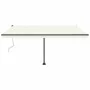 Toldo automático con LED y sensor de viento crema 450x350 cm by , Awnings - Ref: Foro24-3069852, Price: 748,41 €, Discount: %