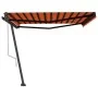 Toldo de pie automático naranja y marrón 450x350 cm de , Toldos - Ref: Foro24-3069850, Precio: 633,83 €, Descuento: %