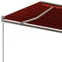 Toldo de pie automático naranja y marrón 450x350 cm de , Toldos - Ref: Foro24-3069850, Precio: 633,83 €, Descuento: %