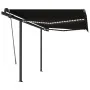 Toldo automático LED y sensor de viento gris antracita 3x2,5 m by , Awnings - Ref: Foro24-3070114, Price: 551,61 €, Discount: %