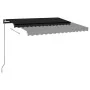 Toldo automático LED y sensor de viento gris antracita 3x2,5 m by , Awnings - Ref: Foro24-3070114, Price: 551,61 €, Discount: %