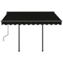 Toldo automático LED y sensor de viento gris antracita 3x2,5 m by , Awnings - Ref: Foro24-3070114, Price: 551,61 €, Discount: %