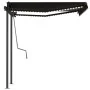 Toldo automático LED y sensor de viento gris antracita 3x2,5 m by , Awnings - Ref: Foro24-3070114, Price: 551,61 €, Discount: %