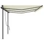 Toldo automático LED sensor de viento crema 6x3,5 m by , Awnings - Ref: Foro24-3070292, Price: 990,84 €, Discount: %