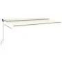 Toldo automático LED sensor de viento crema 6x3,5 m by , Awnings - Ref: Foro24-3070292, Price: 990,84 €, Discount: %
