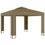 Cenador doble techo y tira luz LED gris taupe 3x3x2,7m 180 g/m² de , Carpas y cenadores - Ref: Foro24-3070303, Precio: 267,26...