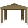 Cenador doble techo y tira luz LED gris taupe 3x3x2,7m 180 g/m² de , Carpas y cenadores - Ref: Foro24-3070303, Precio: 267,26...