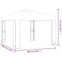 Cenador doble techo y tira luz LED gris taupe 3x3x2,7m 180 g/m² de , Carpas y cenadores - Ref: Foro24-3070303, Precio: 267,26...